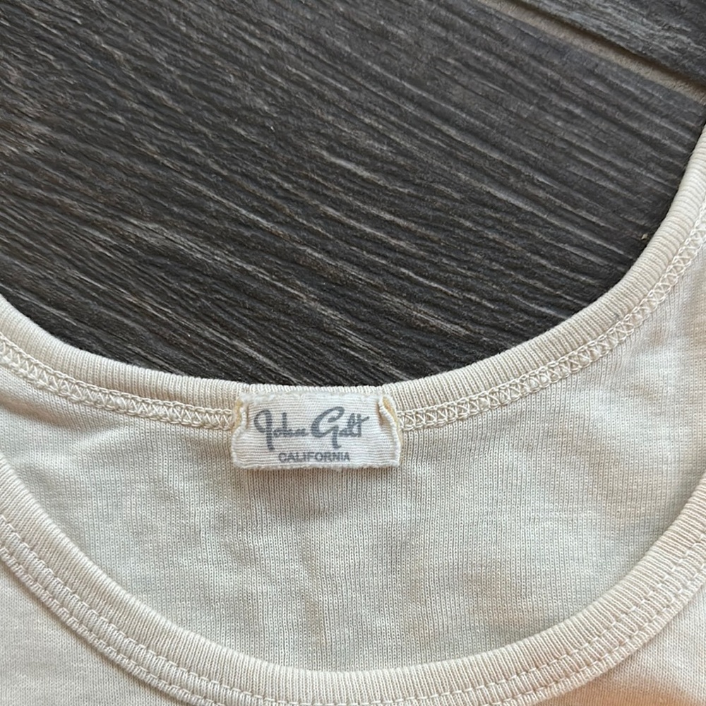 John Galt Hawaii Cream Tank Top - Picture 2 of 3